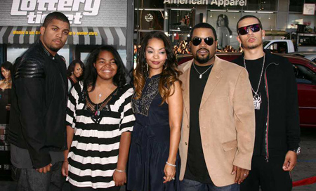 The family of Ice Cube and Kimberly Woodruff.